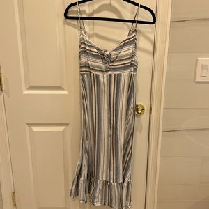 Striped midi dress